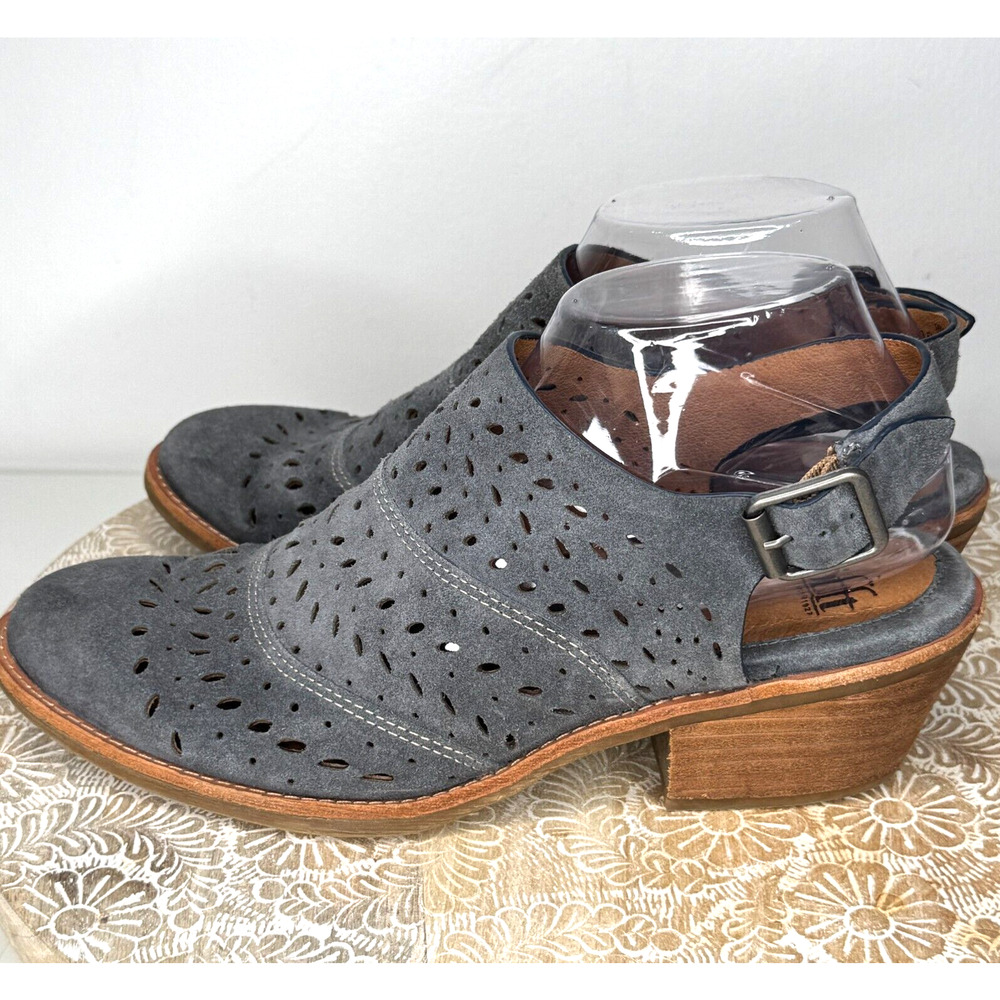Sofft Gray Perforated Mules